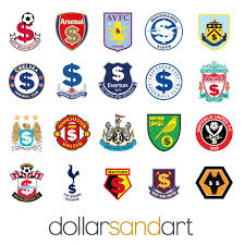 We have the largest and best collection of fantasy football logos on the internet. Premier League 2019 2020 Lucky Crests All In One Fantasy Football Logos Premier League Fantasy Football Game