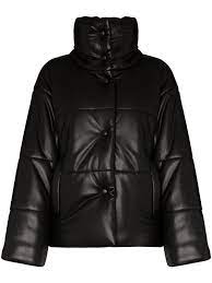 Nanushka Hide Vegan Leather Puffer Jacket Farfetch Leather Puffer Jacket Nanushka Puffer Jacket Black
