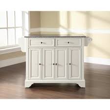 Maybe you would like to learn more about one of these? Lafayette Granite Top Full Size Kitchen Island Cart White Gray