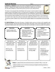 Pdf | this briefing provides an introduction to judicial review in scotland. Judicial Review Fillable Activities Judicial Review Name A Marbury V Madison In Your Own Words Summarize The Issue And Decision In Marbury V Course Hero