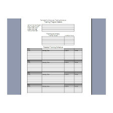 Some tips when making training manual templates. Employee Training Schedule Template Bright Hub