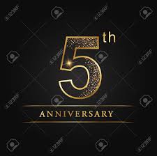For 5th anniversary symbols, the 5th anniversary is known as the wood anniversary. 5 Years Anniversary Celebration Logotype 5th Anniversary Logo Royalty Free Cliparts Vectors And Stock Illustration Image 98968425