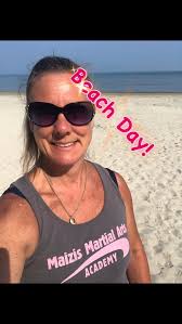 Perfect day for classes at the beach. Looking forward to training here  today. , #maizismartialarts #karatelife #alwaystraining #summertraining