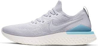 Inspired by their most common feedback from runners, nike engineered a fabric that the flyknit shoes use tough fibers to create lightweight uppers with targeted areas of support, stretch, and breathability. Amazon Com Nike Men S Epic React Flyknit 2 Running Shoes 12 Grey Blue Medium Road Running