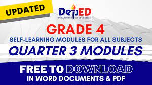 The following are important tips for using this module: Grade 4 Quarter 3 Self Learning Modules Slms All Subjects Free Download Deped K 12
