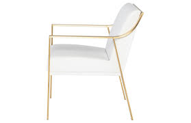 Current price $134.99 $ 134. Valentine Dining Chair White Gold Modern Digs Furniture