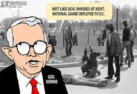 DeWine Ohio Natl. Guard deployment: Darcy cartoon