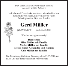 Von 1984 bis 1989 war schäuble bundesminister für besondere aufgaben und chef des bundeskanzleramtes (kabinett kohl ii und kabinett kohl iii), von 1989 bis 1991 bundesminister des innern (kabinett kohl iii), von 1991 bis 2000 fraktionsvorsitzender. Traueranzeigen Von Gerd Muller Trauer Anzeigen De
