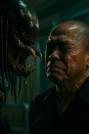 I'm back again with another Avenged Sevenfold marine. Which is probably  gonna annoy some of you but anywho… he's killing a yautja for some reason.  I also tried to do a weird