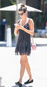 Sara sampaio in workout outfit 04/02/2021. Sara Sampaio Is A Leggy Beauty In Summery Sleeveless Frock On Lunch Outing In West Hollywood Readsector