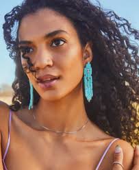 Statement Earrings Kendra Scott Earring Names Danielle Orange Gold Tone  Earrings