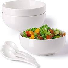 Maybe you would like to learn more about one of these? 60 Oz Large Serving Bowls For Salad Soup Pho Pasta Ramen 8 Hesen Durable Off White Porcelain Bowl Set Of 3 Bowls 3 Spoons Primeairfryer