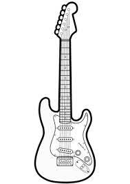 Electric guitars coloring page to color, print or download. Pin On Easy Crafts
