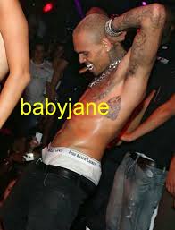 001 CHRIS BROWN BARECHESTED SAGGING PANTS PHOTO