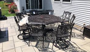 Our hanamint replacement cushions have superior comfort and are made to last. Delivery Assembly Of A Patio Furniture Set In Hampshire Il Transmotion