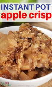 Instant Pot Apple Crisp With The Warm Sweet Fall Scents Of Cinnamon Ginger And Fresh Granny Smi Apple Crisp Recipes Slow Cooker Apple Crisp Slow Cooker Apples
