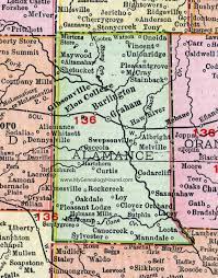 Map Of Alamance County Nc Allamance County, North Carolina, 1911, Map, Rand Mcnally, Burlington,  Graham, Mebane