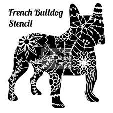 Schablonen zum ausdrucken ranken : Franzosische Bulldogge Schablone Fototapete Fototapeten Handwerk Bulldogge Drucken Myloview De