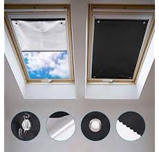 Extsud Store D Occultation Isolant Thermique Pour Fenetre De Toit Velux Rideau Occultant Thermiques Protection Solaire Ant Velux Store Occultant Rideau Velux