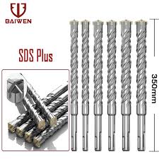 Dieses system wurde 1975 durch das unternehmen bosch entwickelt. 350mm Sds Plus Hammer Bohrer Hartmetall Kreuz Spitze Dreh Werkzeug Bohrer Meissel Sds Plus Bits Beton Passt Hilti Drill Bits Aliexpress