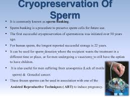 The subsequent development of complex. Cryopreservation