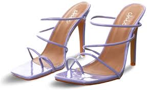 No Doubt Lilac Patent Strappy Mules | Shop the latest fashion online @ DV8