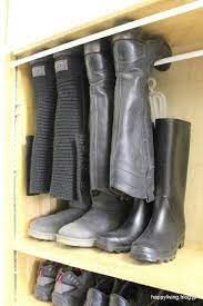 tension rods for boot storage boot storage shoe storage boot room
