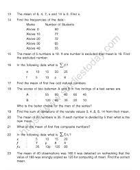 When used correctly, math worksheets are effective in encouraging students to flex their thinking muscles during class, and they can also help direct learning outside of the classroom. Cbse Class 10 Mental Maths Statistics And Probabilty Worksheet