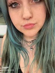 How to Transition from Faded Blue Hair to Warm Brown