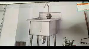 Now i need to outfit the sink with a soap dispenser and some. Costco Trinity Stainless Steel Utility Sink W Faucet 249 Youtube