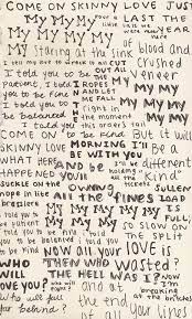 Pinterest Skinny Love Bon Iver Lyrics