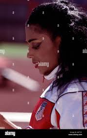 Flo Jo Florence Griffiths Joyner Seoul Olympics 1988 Korea Stock Photo