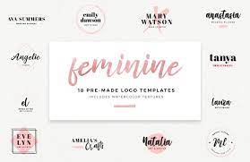 More than 1,000,000 icons · thousands happy customers Feminine Logo Templates Medialoot