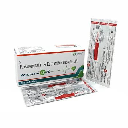 Rosuvastatin 20 mg + Ezetimibe 10 mg tablet