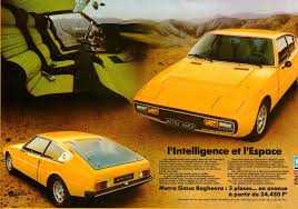 Pin By Jkpl1313 On Classic Car Matra Car Advertising Car Ads