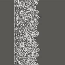 Lace Ribbon Vertical Seamless Pattern Vector Art Illustration Lace Ribbon Fsl Embroidery Designs Lace Patterns