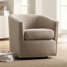 Tyler Trinity Stone Fabric Swivel Armchair 1p172 Lamps Plus Swivel Armchair Home Decor Styles White Swivel Chairs