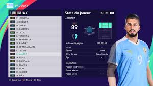 Uru is the official fifa. Pes 2021 Uruguay Nt Players Real Name Rates Youtube