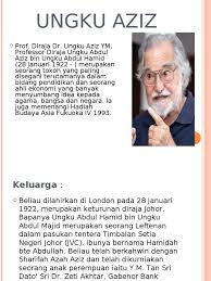 Maybe you would like to learn more about one of these? Prof Diraja Dr Ungku Aziz Ym