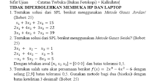 Karena disini anda akan menemukan contoh soal psikotes matematika dan cara penyelesaiannya. Contoh Soal Dan Jawaban Metode Bagi Dua Metode Numerik Peranti Guru