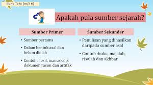 Sumber primer memberikan bukti langsung atau tangan untuk memahami secara mudah perbedaan sumber sejarah primer dan sekunder, bisa disimak contoh ini. Unit 1 Mengenali Sejarah Sejarah Tahun 4 Youtube