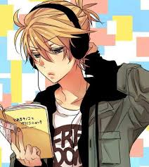 Anime Boy Headphones Blonde Hair Anime Guys Anime Anime Boy