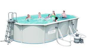 Bestway Stahlwandpool Set Oval Hydrium 610x360x120 56369
