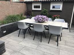 tuinset eetset grijs antraciet met kuipstoelen tuinsets kuipstoel tuintafels