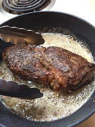 Before pan frying a ribeye steak, prepare the meat by letting it sit out for 30 minutes, then pat it dry and season it with salt and pepper. How To Pan Fry The Perfect Steak 7 Steps With Pictures Instructables