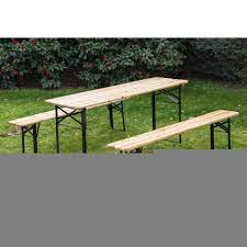 Sale ends in 1 day. 6ft Wooden German Style Folding Picnic Beer Garden Table Set W Benches By M Star S Buy Online In United Arab Emirates At Desertcart Ae Productid 41034602