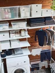 A Small Laundry Space On A Balcony In 2020 Small Laundry Space Small Laundry Ikea