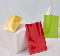 Mylar-Folie, oben offen, heißversiegelt, 3-seitig ...