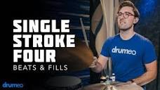 How To Play A Single Stroke Four On The Drums - Drum Rudiment ...