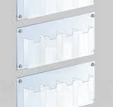 Wall Mounted Brochure Holders | Clear Acrylic Literature ...